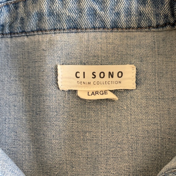 Light Blue Distressed Jean Jacket - Picture 4 of 6